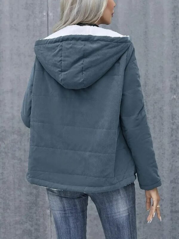 3d15993f-6228-4fe2-9641-cb7a5943146e.jpg Fleece-lined Hooded Coat Winter Preppy Style Long Sleeve Jacket Warm Pockets Cotton Coat Women's Clothing