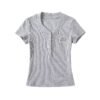 Peach collar button short sleeved T-shirt
