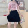 549601974 Workwear Casual Short Skirt Women's Summer New Arrival Versatile High Waist Slimming A-Line Five-Point Skirt
