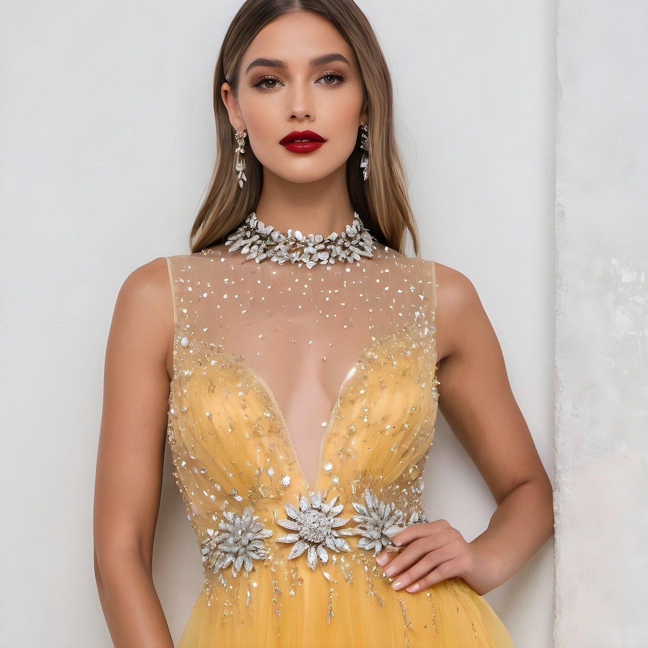 Brand: Shining Diva Fashion Shining Diva Fashion Latest Stylish Design Fancy Wedding Party Crystal Diamonds Necklace Jewellery Set for Women