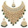 1 Shining Diva Fashion Latest Stylish Choker Traditional Pearl Kundan Necklace Jewellery Set for Women