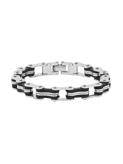 Yellow Chimes Bracelets for Men and Boys Fashion Bracelet for Men | Stainless Steel Link Chain Bracelet for Men | Hand Accessories For Men | Birthday Gift for Men & Boys Anniversary Gift for Husband