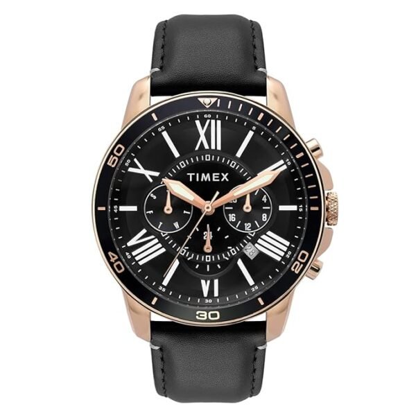 22 TIMEX Analog Watch for Man with Round Dial & Water Resistant Men's Wrist Watches