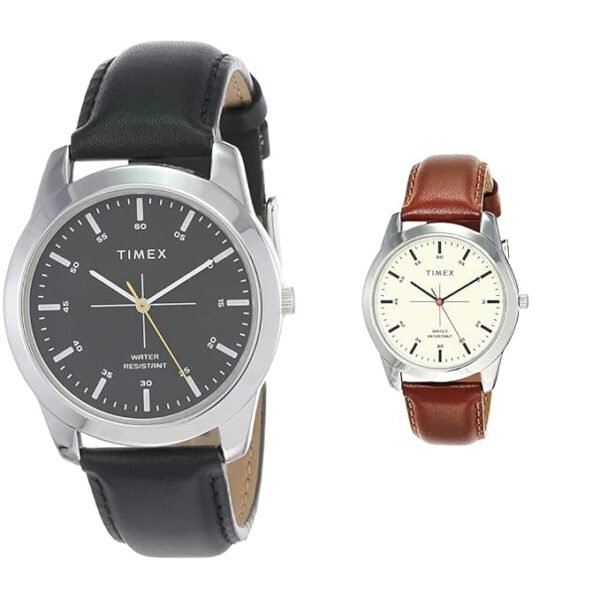 TIMEX Classics Analog Watch for Men with Round Dial & Water Resistant Man's Wrist Watches