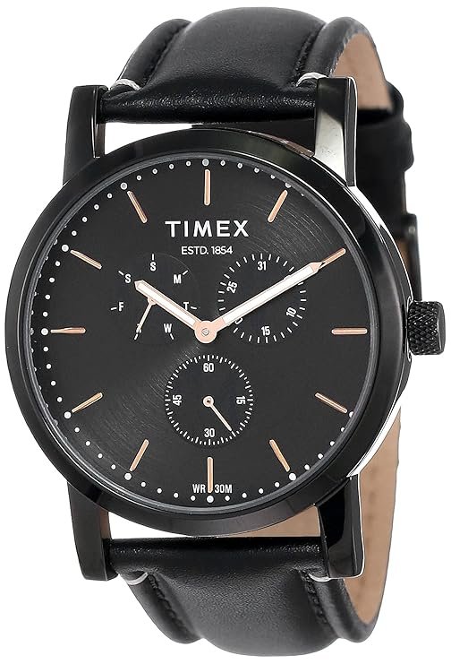33 TIMEX Analog Watch for Man with Round Dial & Water Resistant Men's Wrist Watches