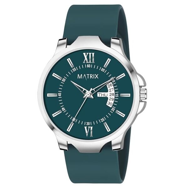 Matrix Antique 2.0 Day & Date Softest Silicone Strap Analog Watch for Men & Boys