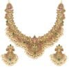 a1 Shining Diva Fashion Latest Stylish Fancy Pearl Choker Traditional Jewellery Set for Women | Temple Necklace Set | Festive Wedding Party Necklace | 22k Gold Plated | Just Like Original Gold Jewellery