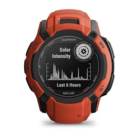 Garmin Instinct 2X Solar, Large Rugged GPS Smartwatch, Built-in Sports Apps and Health Monitoring, Solar Charging and Ultratough Design Features, Graphite