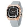 Daniel Hechter Paris Bercy Collection Modern Multi Functional Watch for Men with Square Dial and Silicon Band-DHM1001