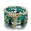 Shining Diva Fashion Latest Stylish Bohemian Stackable Multilayer Crystal Charm Beaded Bracelet for Women Girls