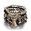Shining Diva Fashion Latest Stylish Bohemian Stackable Multilayer Crystal Charm Beaded Bracelet for Women Girls