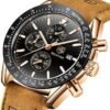 BENYAR Men's Luxury Chronograph Watch – Business, Casual | Quartz Movement with Date Display | Stylish Wristwatch | Gift for Men