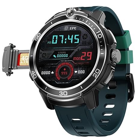 Fire-Boltt Clickk 54.1mm (2.12 inch) AMOLED Display, Front Camera, Nano SIM Slot, 1000mAh Smartwatch