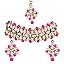 Shining Diva Fashion Latest Choker Design Antique Kundan Traditional Necklace Jewellery Set for Women