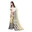 s16 Garden Vareli Viscose Brasso Floral Print Saree with Unstitched Blouse Piece