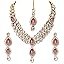 Shining Diva Latest Stylish 18k Gold Plated Traditional Kundan Necklace Jewellery Set for Women