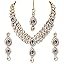 Shining Diva Latest Stylish 18k Gold Plated Traditional Kundan Necklace Jewellery Set for Women