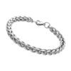 Fashion Frill Stylish Silver Bracelet For Men Stainless Steel Silver Chain Bracelets For Men Boys Mens Wristwear Bracelets Jewellery
