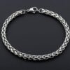 Fashion Frill Stylish Silver Bracelet For Men Stainless Steel Silver Chain Bracelets For Men Boys Mens Wristwear Bracelets Jewellery