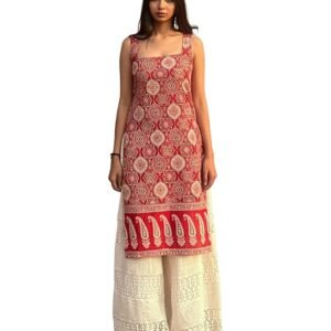 Sleeveless Printed Kurti